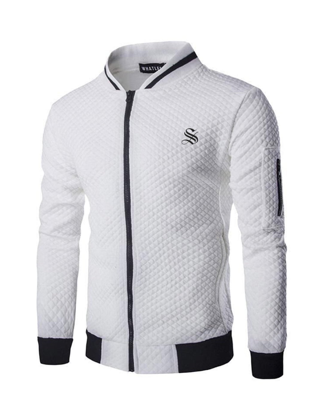 Omega - Black Long Sleeve Sweatshirt for Men - Sarman Fashion - Wholesale Clothing Fashion Brand for Men from Canada