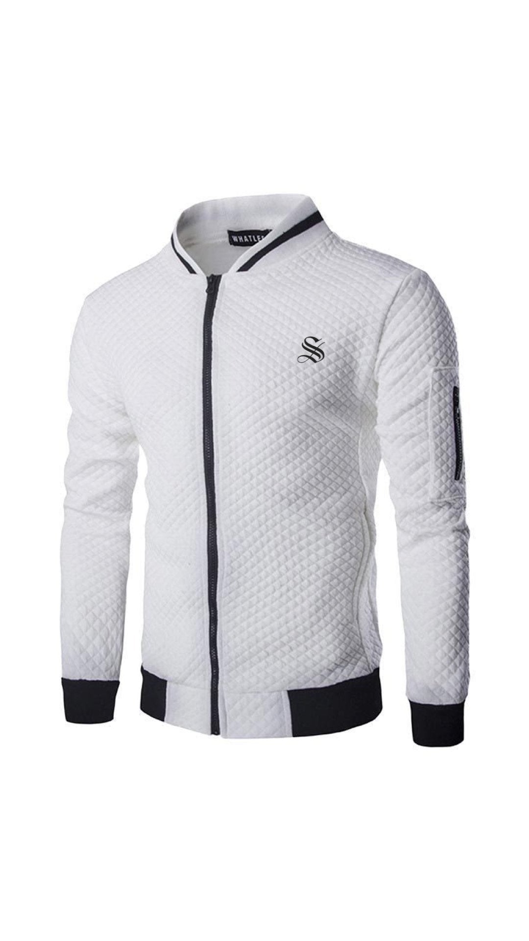 Omega - Black Long Sleeve Sweatshirt for Men - Sarman Fashion - Wholesale Clothing Fashion Brand for Men from Canada