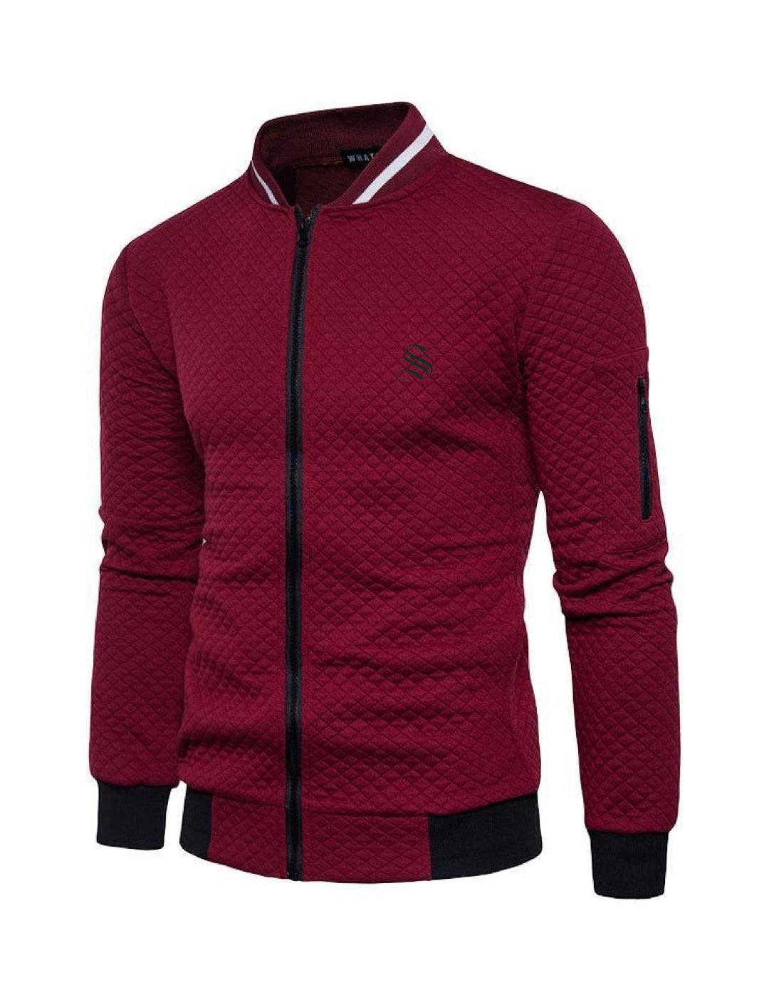 Omega - Black Long Sleeve Sweatshirt for Men - Sarman Fashion - Wholesale Clothing Fashion Brand for Men from Canada