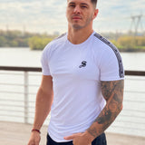 One Half #2 - White T-shirt for Men - Sarman Fashion - Wholesale Clothing Fashion Brand for Men from Canada