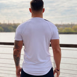 One Half #2 - White T-shirt for Men - Sarman Fashion - Wholesale Clothing Fashion Brand for Men from Canada