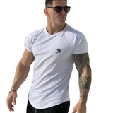 One Half - White T-shirt for Men - Sarman Fashion - Wholesale Clothing Fashion Brand for Men from Canada