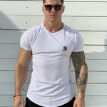 One Half - White T-shirt for Men (PRE-ORDER DISPATCH DATE 1 JUIN 2021) - Sarman Fashion - Wholesale Clothing Fashion Brand for Men from Canada