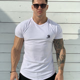 One Half - White T-shirt for Men (PRE-ORDER DISPATCH DATE 1 JUIN 2021) - Sarman Fashion - Wholesale Clothing Fashion Brand for Men from Canada