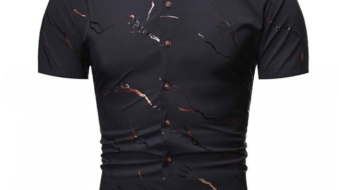 Onoara - Short Sleeves Shirt for Men - Sarman Fashion - Wholesale Clothing Fashion Brand for Men from Canada