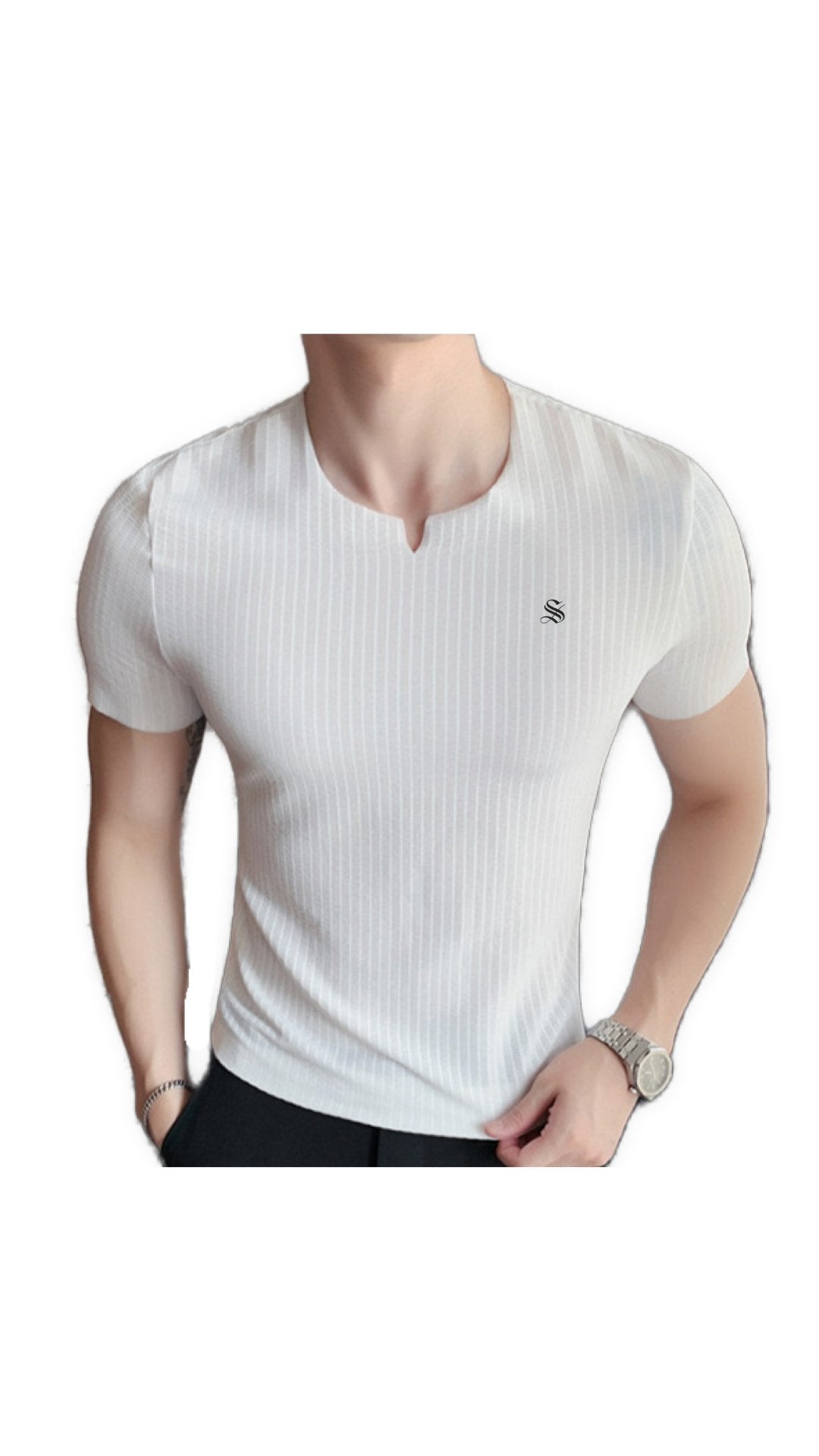 OpeningV - T-Shirt for Men - Sarman Fashion - Wholesale Clothing Fashion Brand for Men from Canada