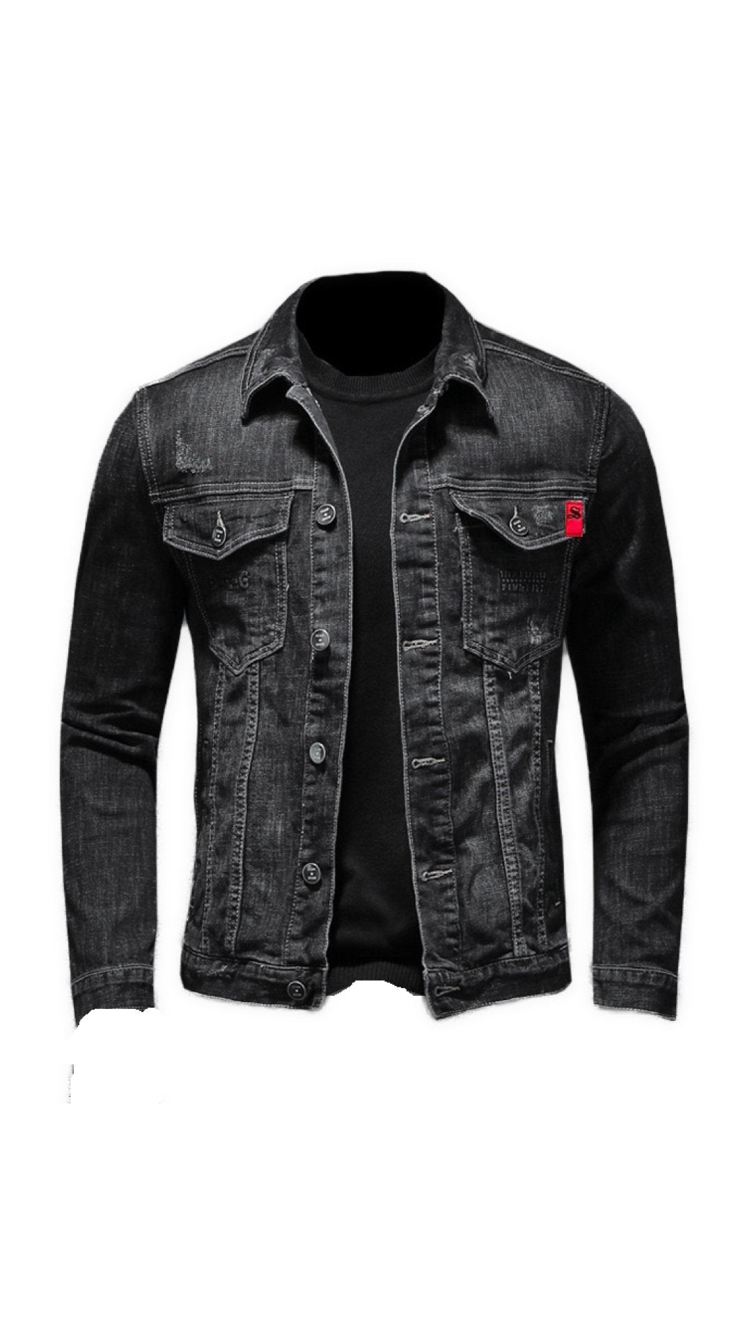 OTMN- Long Sleeve Jeans Jacket for Men - Sarman Fashion - Wholesale Clothing Fashion Brand for Men from Canada