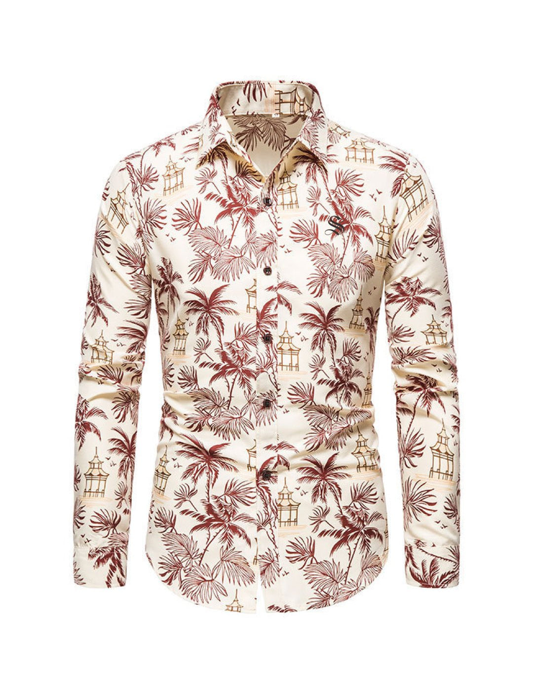 Palm - Long Sleeves Shirt for Men - Sarman Fashion - Wholesale Clothing Fashion Brand for Men from Canada