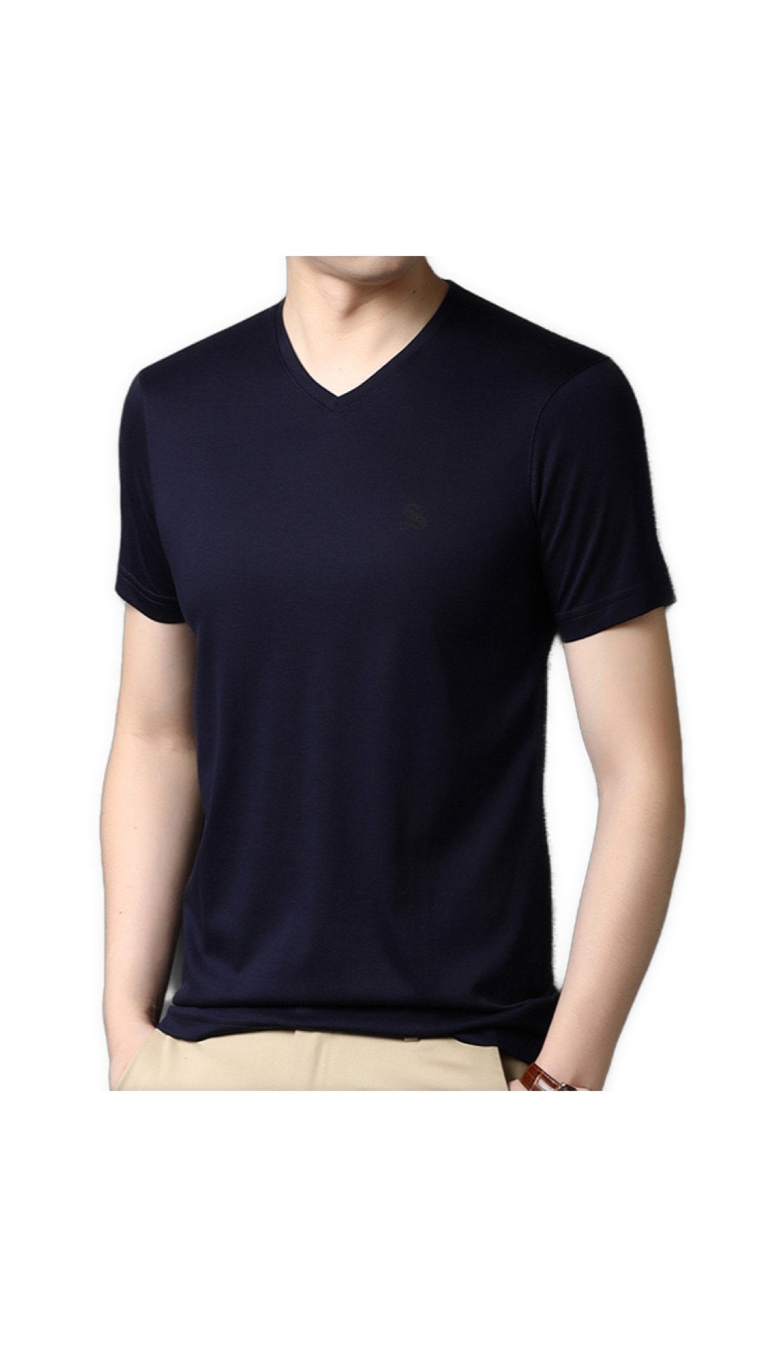 PeaceV - V-Neck T-Shirt for Men - Sarman Fashion - Wholesale Clothing Fashion Brand for Men from Canada