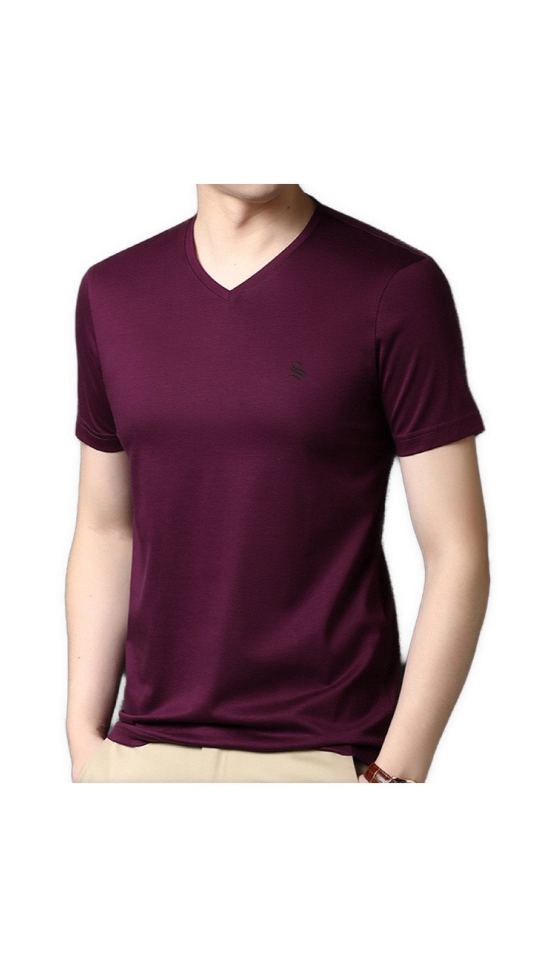 PeaceV - V-Neck T-Shirt for Men - Sarman Fashion - Wholesale Clothing Fashion Brand for Men from Canada