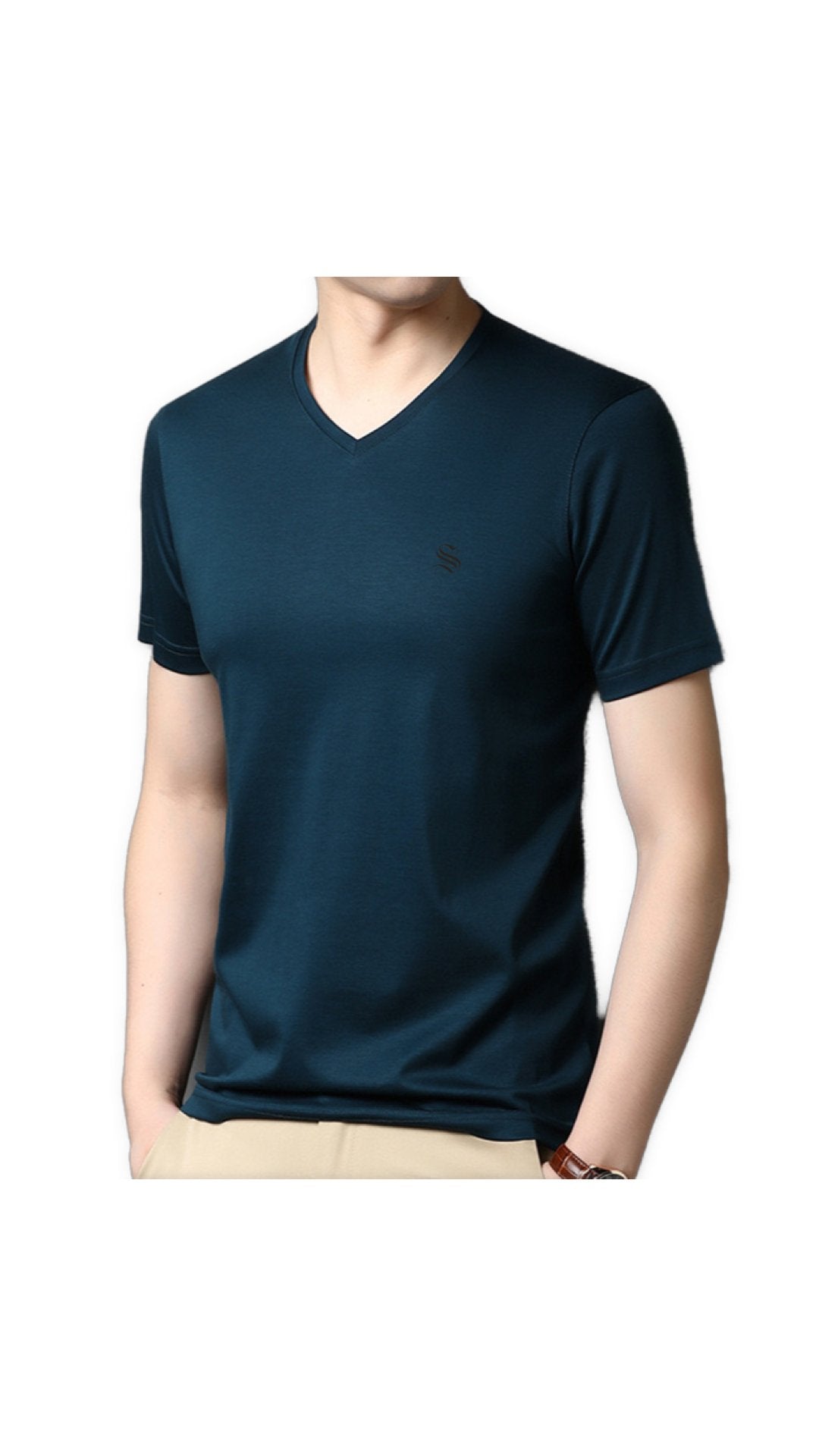 PeaceV - V-Neck T-Shirt for Men - Sarman Fashion - Wholesale Clothing Fashion Brand for Men from Canada