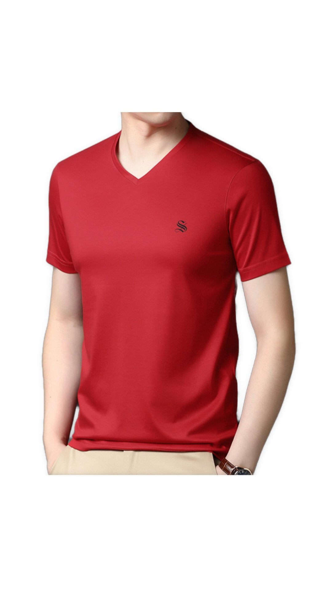 PeaceV - V-Neck T-Shirt for Men - Sarman Fashion - Wholesale Clothing Fashion Brand for Men from Canada