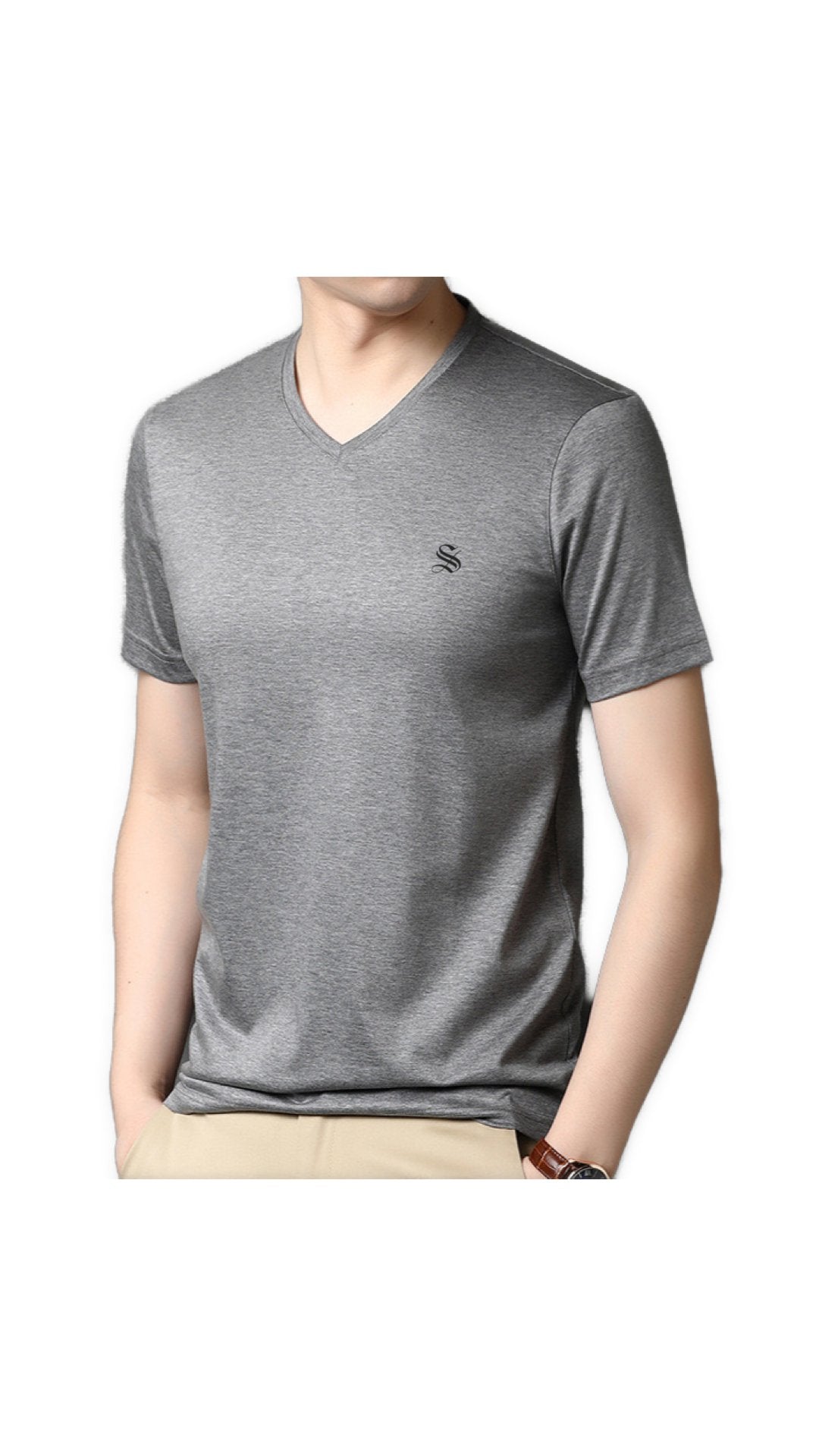 PeaceV - V-Neck T-Shirt for Men - Sarman Fashion - Wholesale Clothing Fashion Brand for Men from Canada