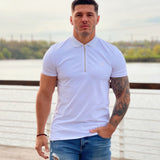 Perfection - White Polo Shirt for Men (PRE-ORDER DISPATCH DATE 25 September 2024) - Sarman Fashion - Wholesale Clothing Fashion Brand for Men from Canada