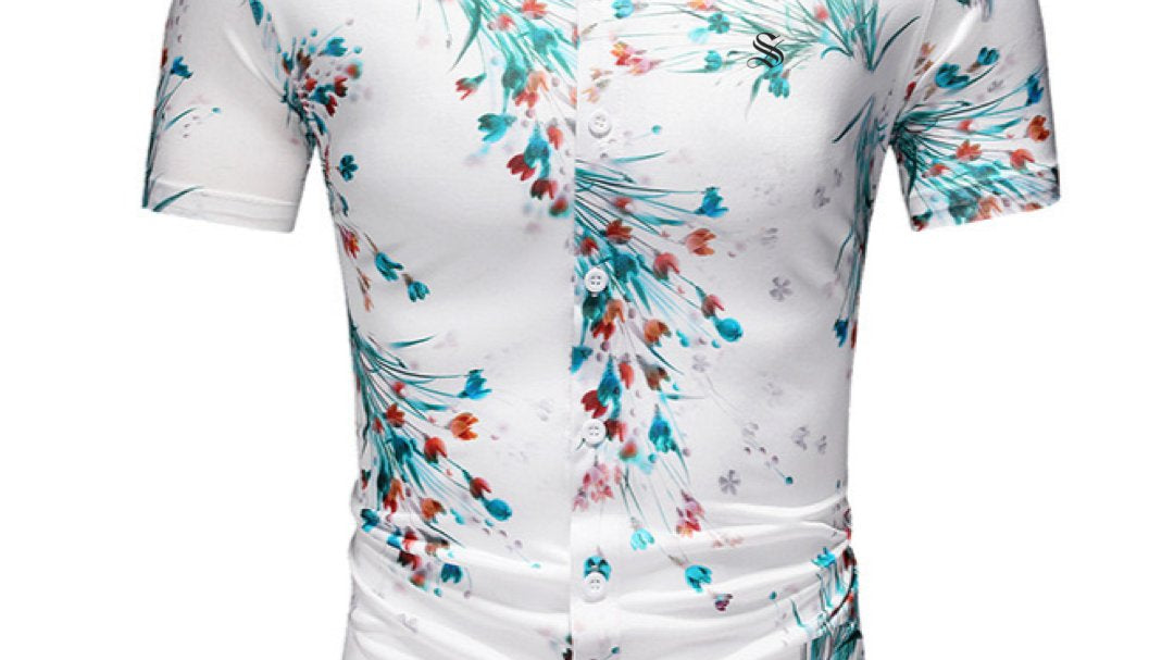 PLMM - Short Sleeves Shirt for Men - Sarman Fashion - Wholesale Clothing Fashion Brand for Men from Canada