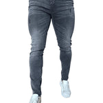Plogia - Gris Slim-fit Jean’s For Men - Sarman Fashion - Wholesale Clothing Fashion Brand for Men from Canada