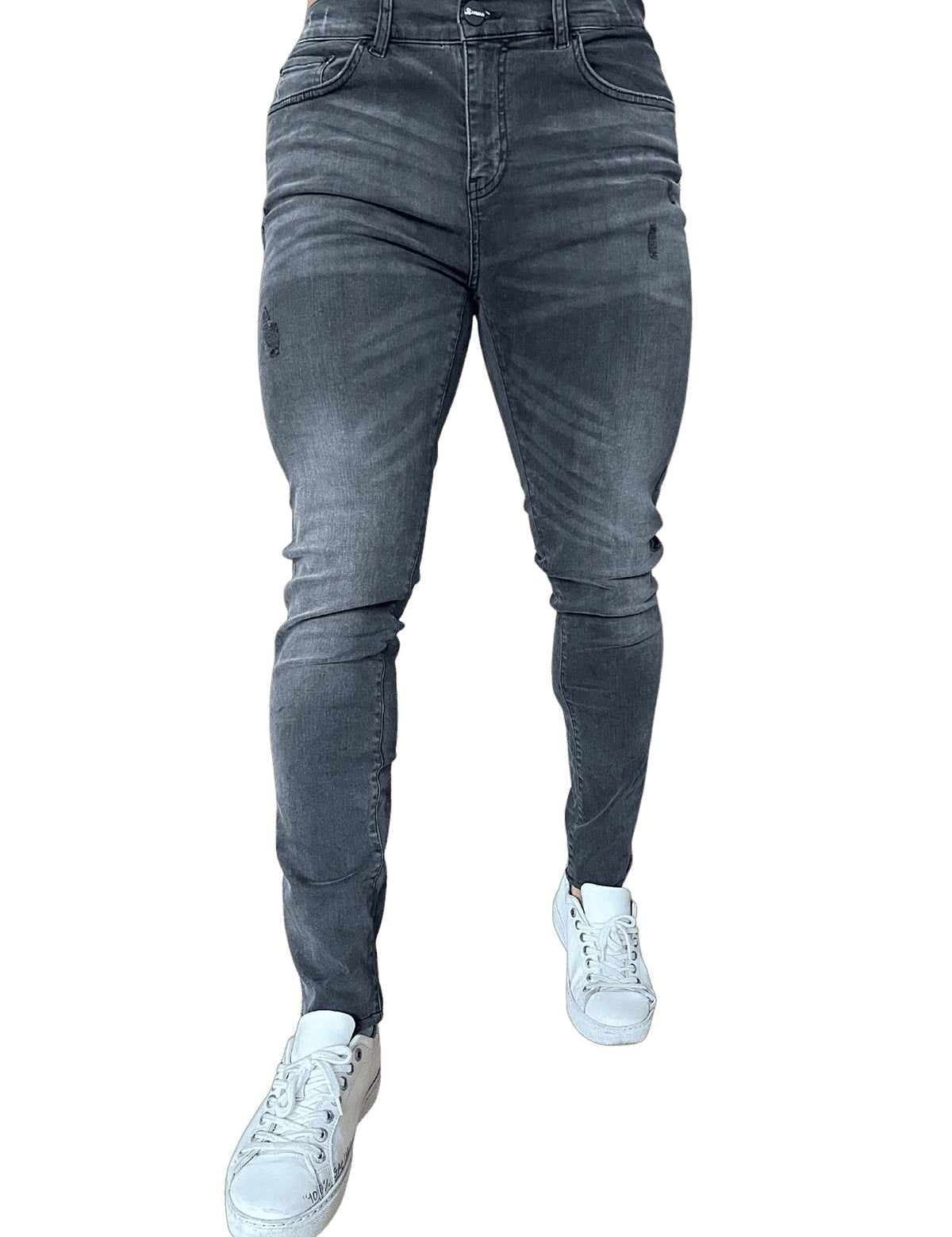 Plogia - Gris Slim-fit Jean’s For Men - Sarman Fashion - Wholesale Clothing Fashion Brand for Men from Canada
