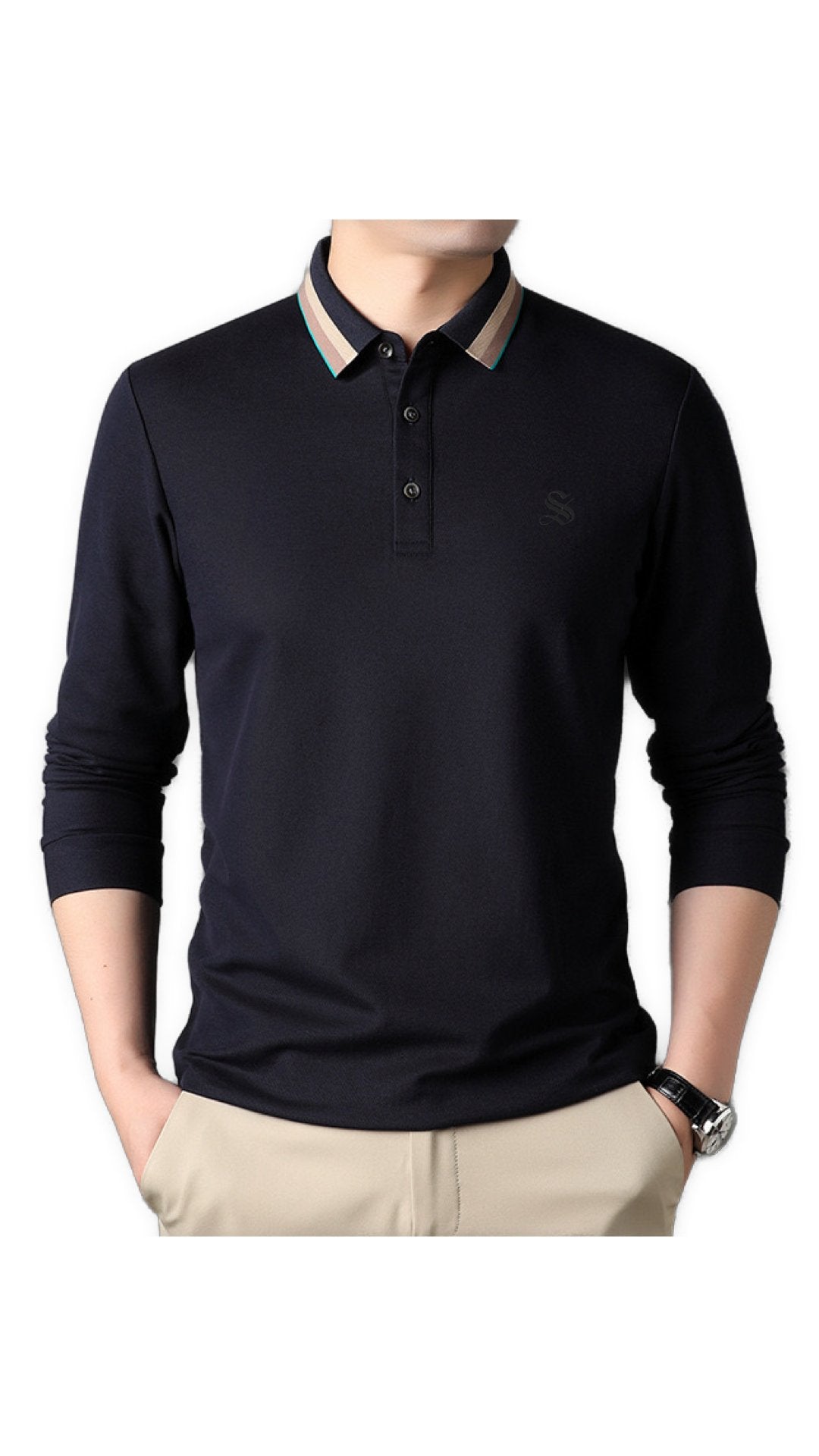 Plonto - Long Sleeves Shirt for Men - Sarman Fashion - Wholesale Clothing Fashion Brand for Men from Canada