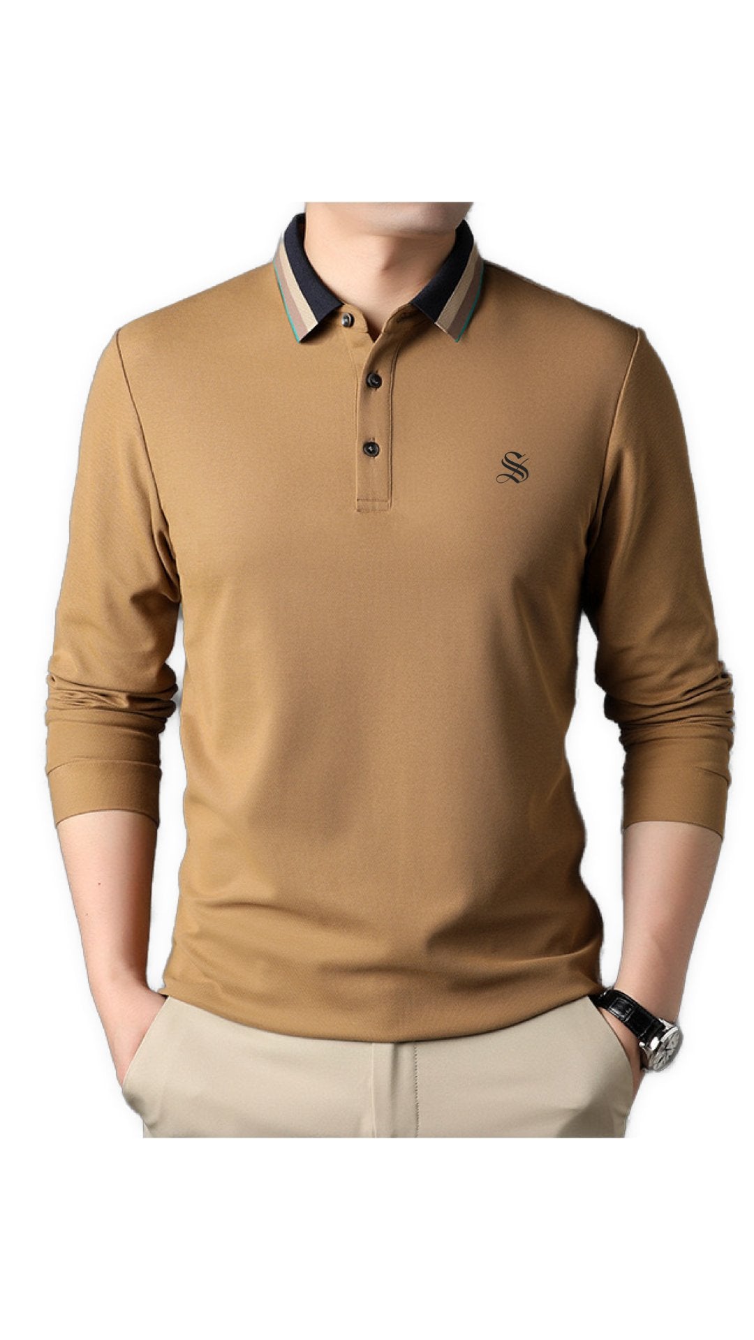 Plonto - Long Sleeves Shirt for Men - Sarman Fashion - Wholesale Clothing Fashion Brand for Men from Canada