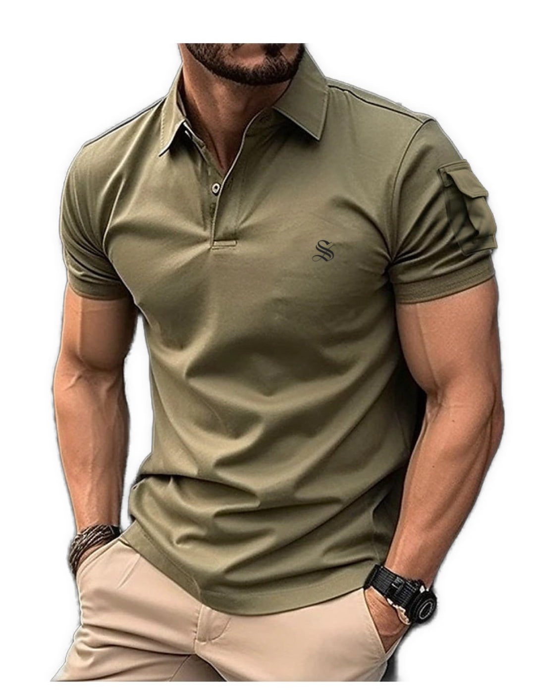 Pocketuna - Polo Shirt for Men - Sarman Fashion - Wholesale Clothing Fashion Brand for Men from Canada