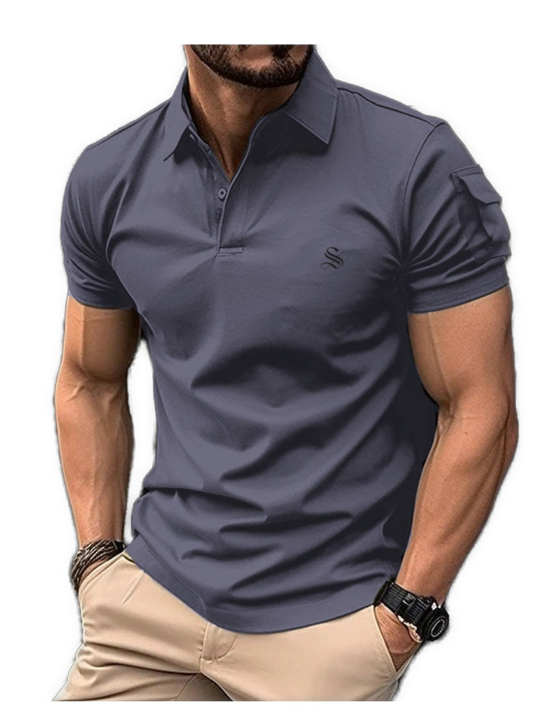 Pocketuna - Polo Shirt for Men - Sarman Fashion - Wholesale Clothing Fashion Brand for Men from Canada
