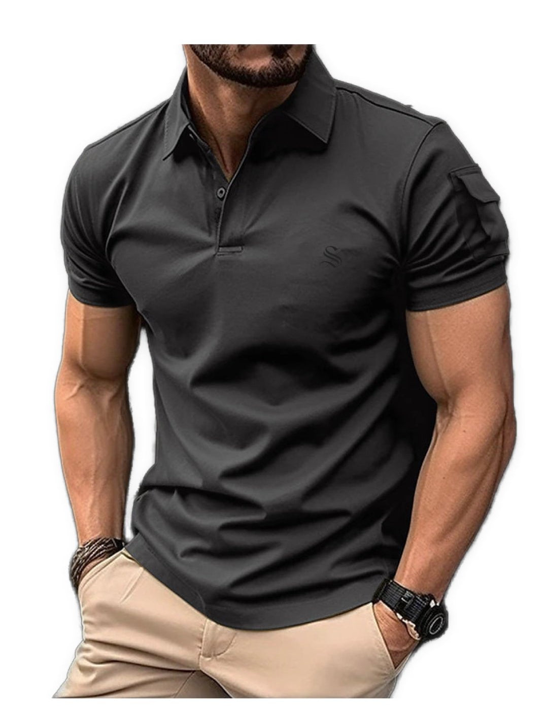 Pocketuna - Polo Shirt for Men - Sarman Fashion - Wholesale Clothing Fashion Brand for Men from Canada