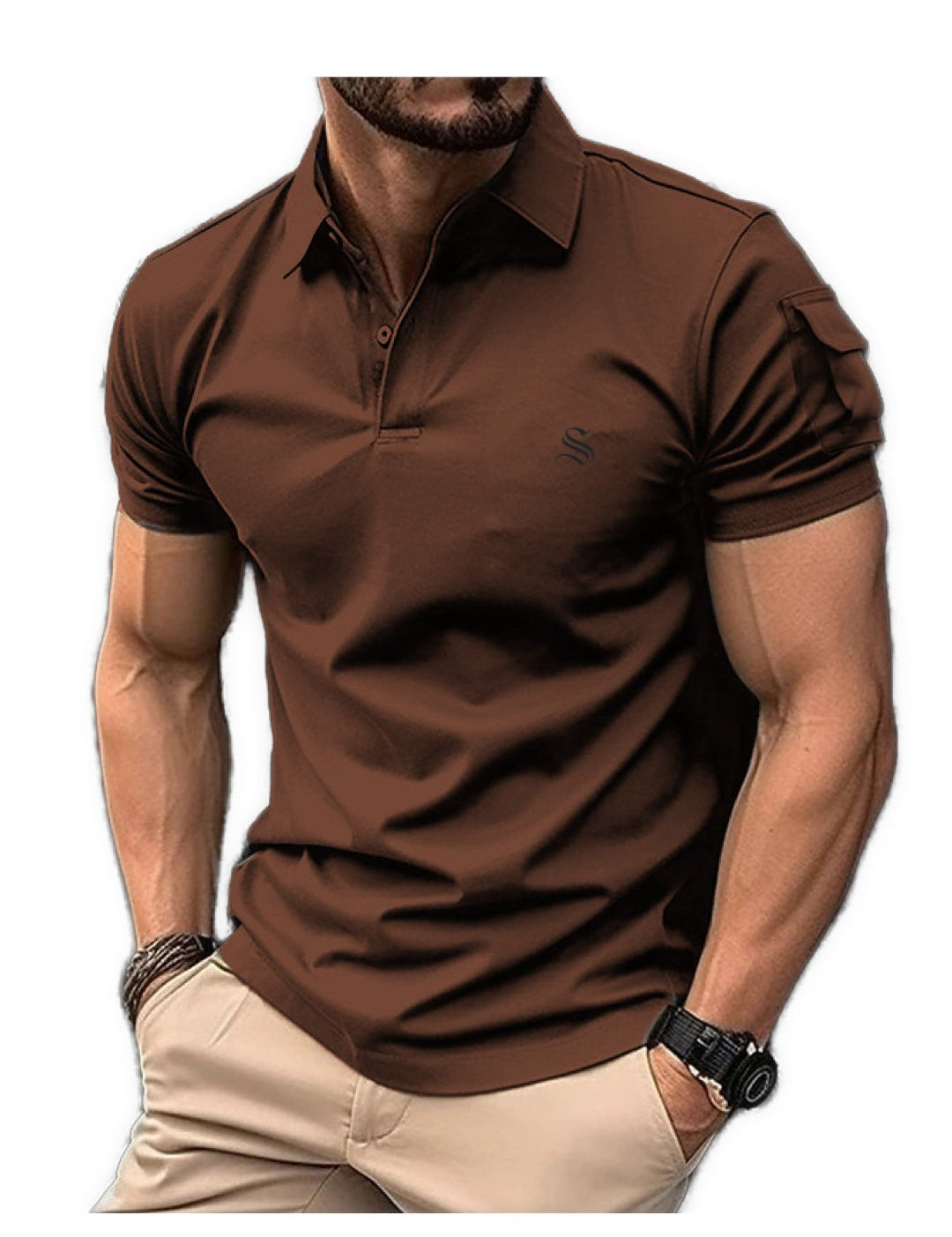 Pocketuna - Polo Shirt for Men - Sarman Fashion - Wholesale Clothing Fashion Brand for Men from Canada