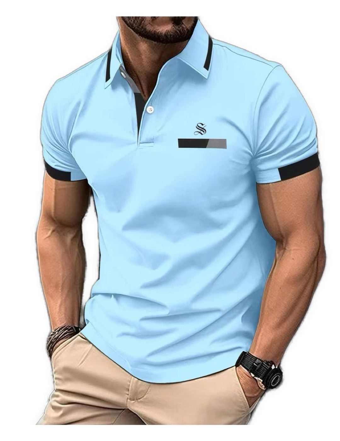 Pogiun - T-Shirt for Men - Sarman Fashion - Wholesale Clothing Fashion Brand for Men from Canada