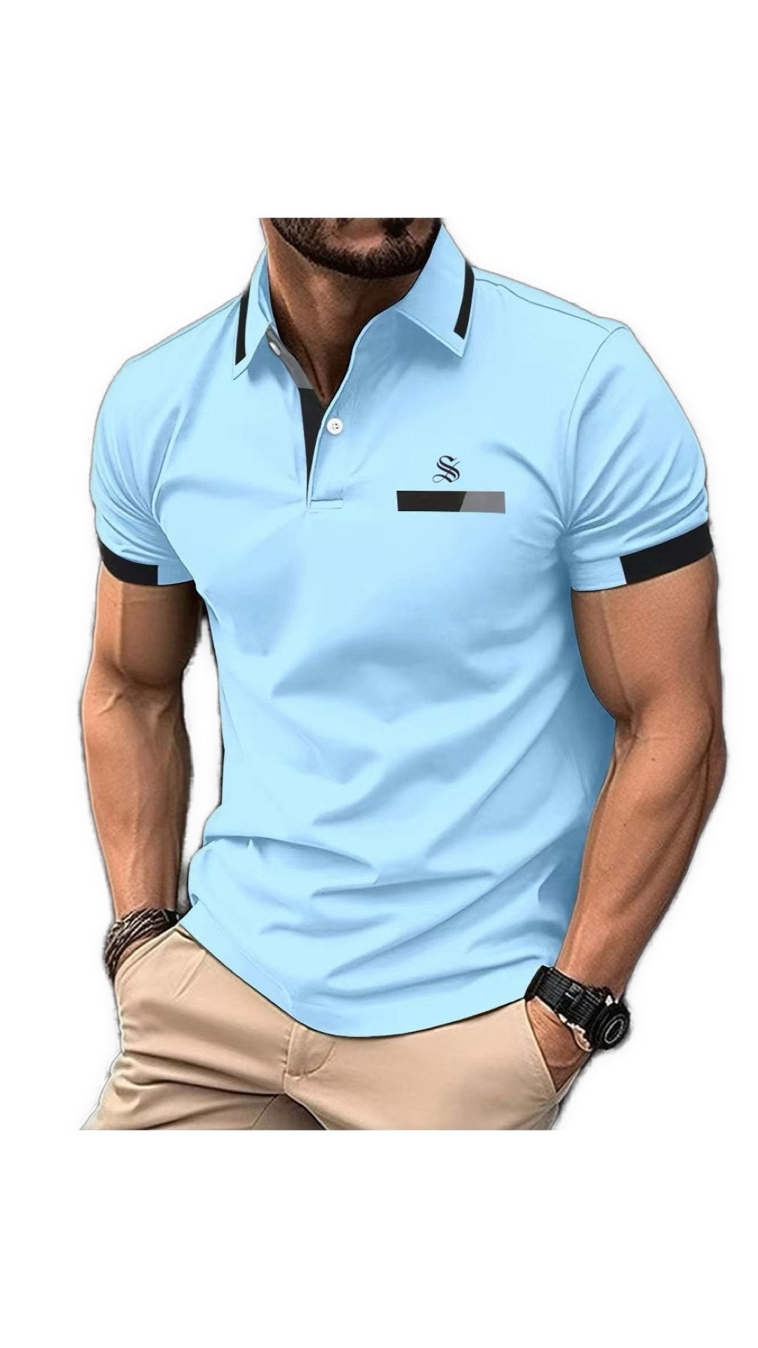 Pogiun - T-Shirt for Men - Sarman Fashion - Wholesale Clothing Fashion Brand for Men from Canada