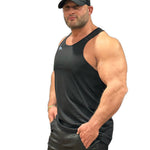 Power X - Black Tank Top for Men - Sarman Fashion - Wholesale Clothing Fashion Brand for Men from Canada