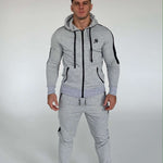 Prang - Grey Track Top for Men (PRE-ORDER DISPATCH DATE 25 September 2024) - Sarman Fashion - Wholesale Clothing Fashion Brand for Men from Canada