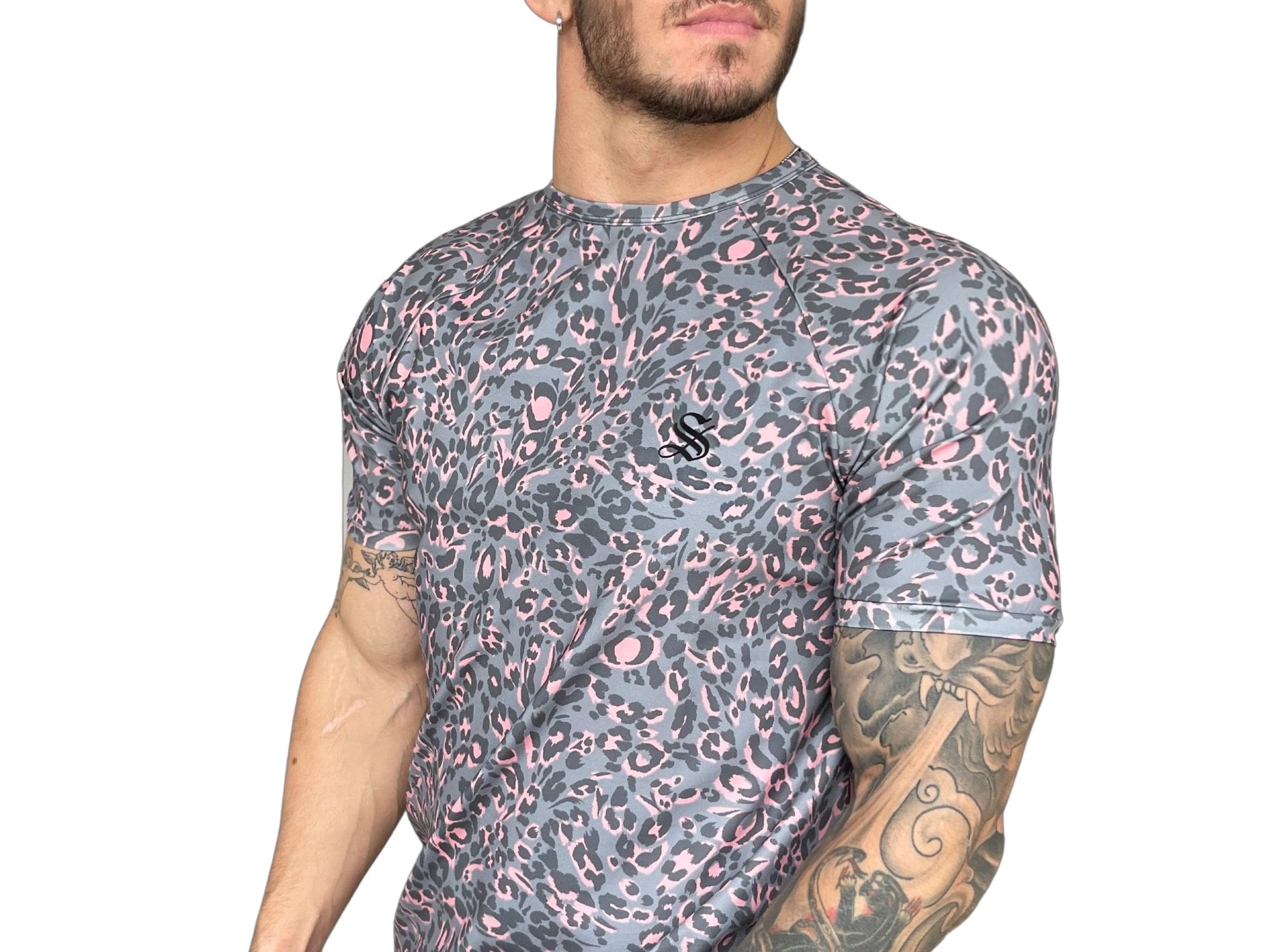 Predator - Pink T-shirt for Men - Sarman Fashion - Wholesale Clothing Fashion Brand for Men from Canada