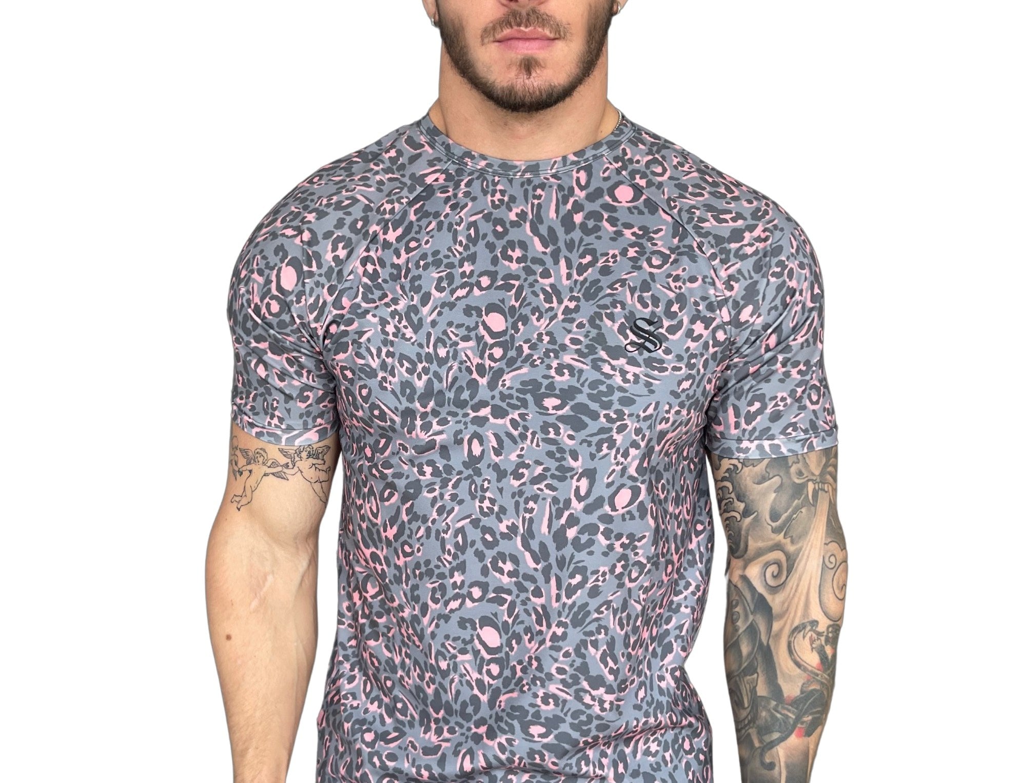 Predator - Pink T-shirt for Men - Sarman Fashion - Wholesale Clothing Fashion Brand for Men from Canada