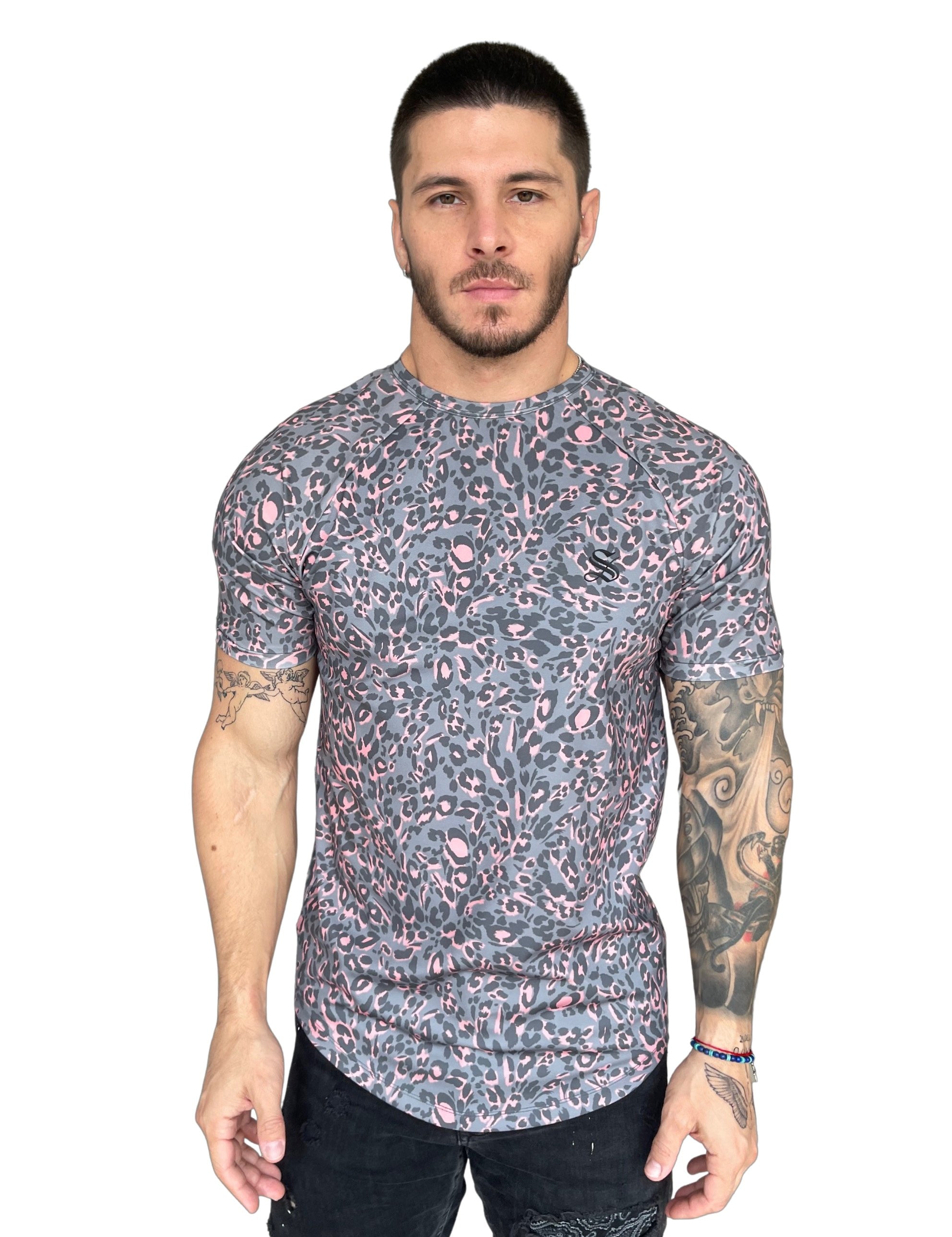 Predator - Pink T-shirt for Men - Sarman Fashion - Wholesale Clothing Fashion Brand for Men from Canada