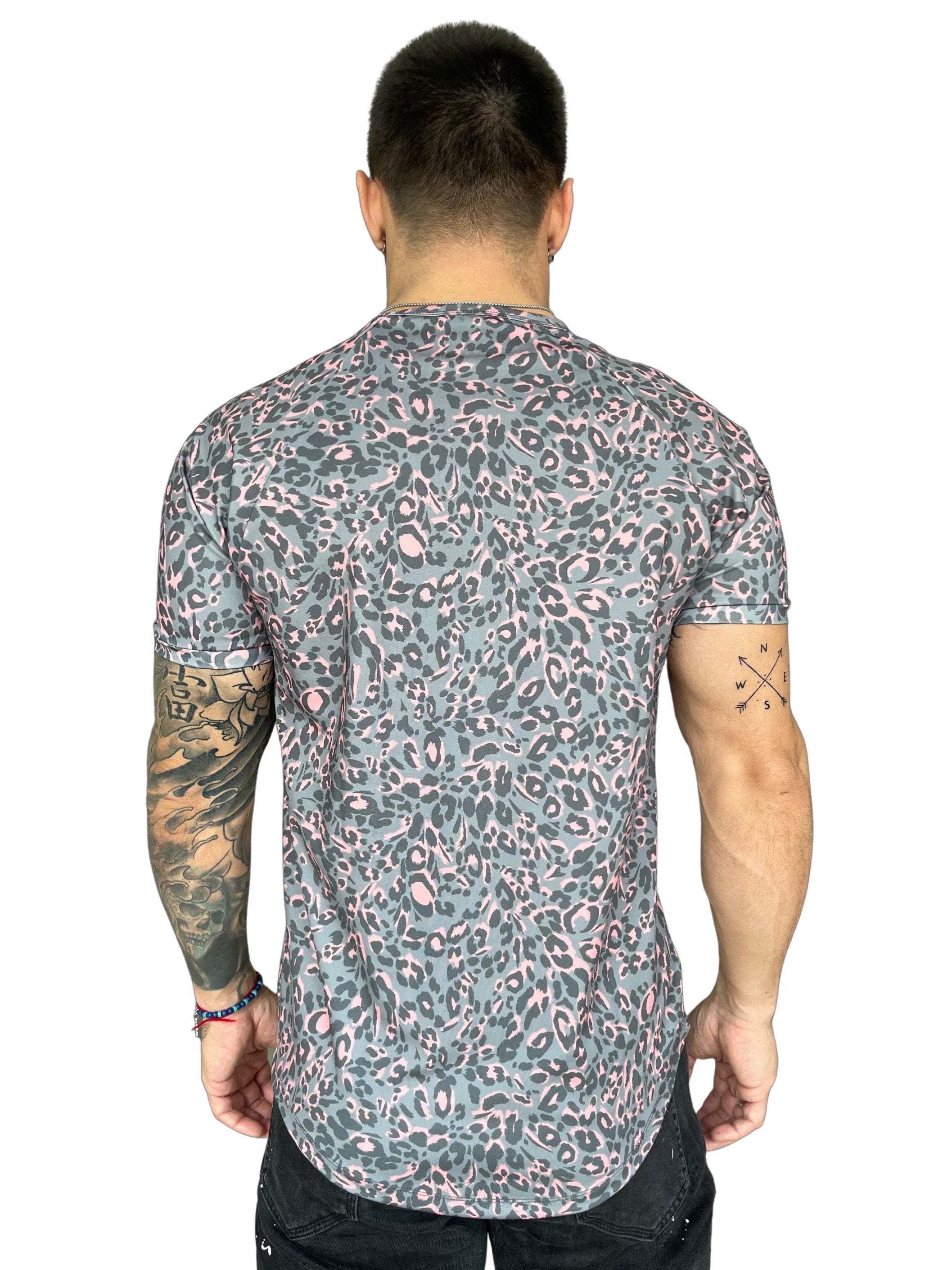 Predator - Pink T-shirt for Men - Sarman Fashion - Wholesale Clothing Fashion Brand for Men from Canada