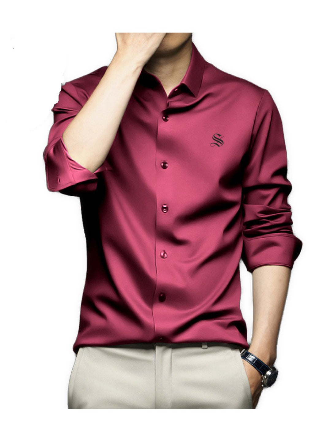 Premuski - Long Sleeves Shirt for Men - Sarman Fashion - Wholesale Clothing Fashion Brand for Men from Canada