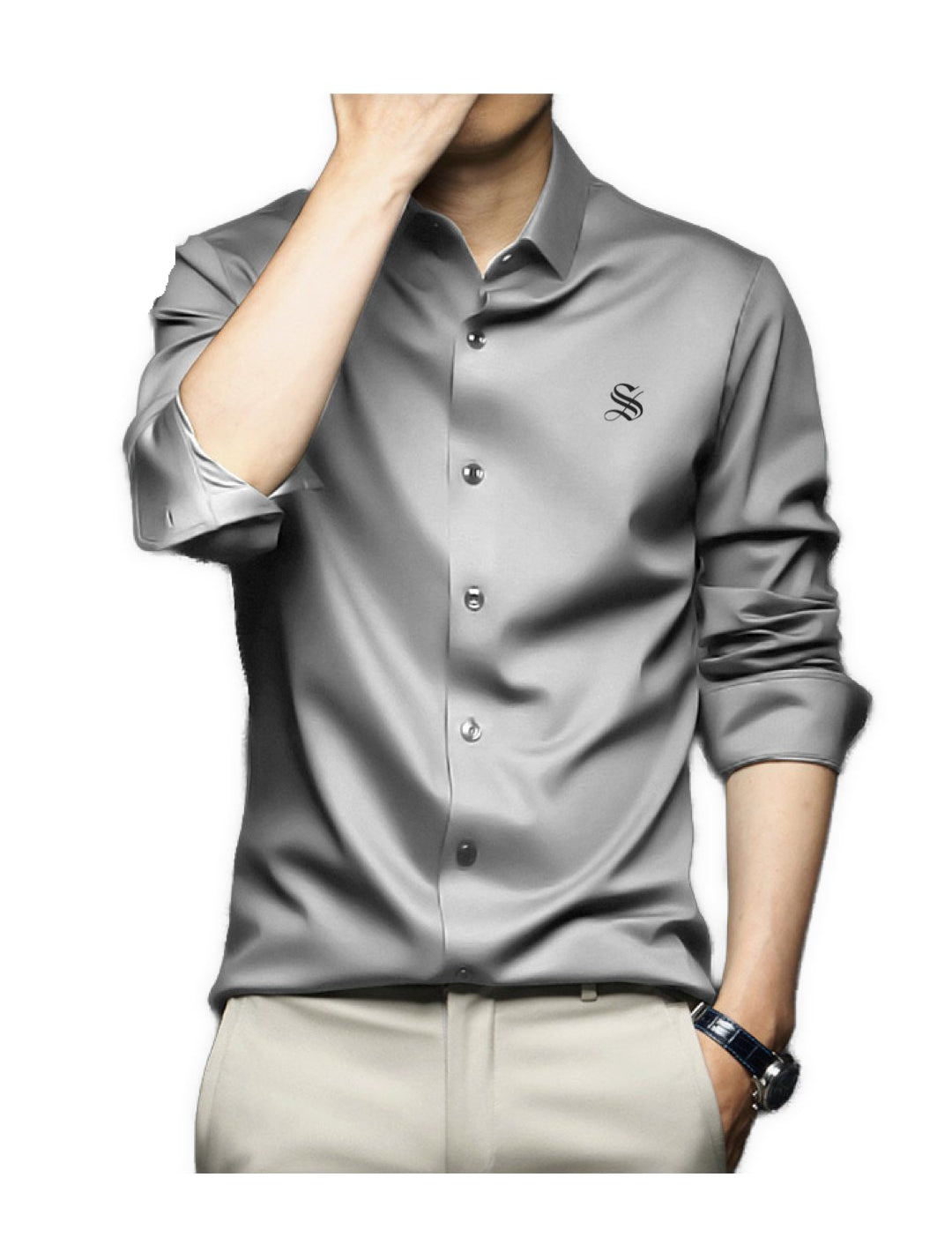 Premuski - Long Sleeves Shirt for Men - Sarman Fashion - Wholesale Clothing Fashion Brand for Men from Canada