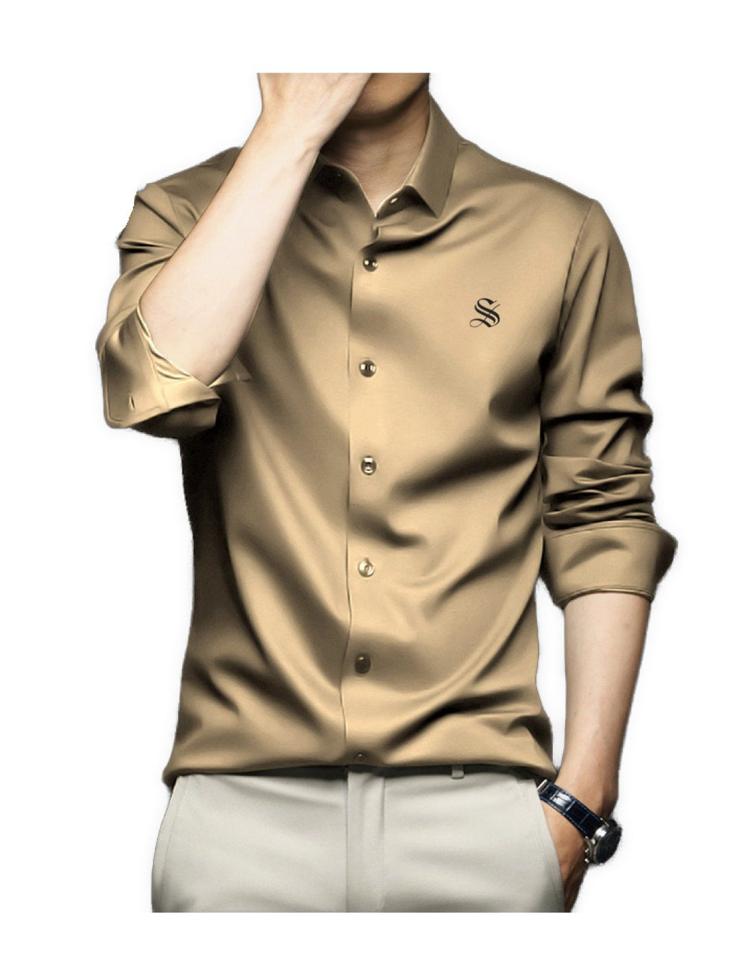 Premuski - Long Sleeves Shirt for Men - Sarman Fashion - Wholesale Clothing Fashion Brand for Men from Canada