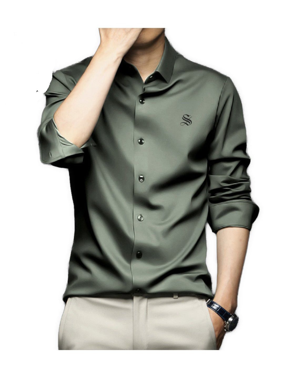 Premuski - Long Sleeves Shirt for Men - Sarman Fashion - Wholesale Clothing Fashion Brand for Men from Canada