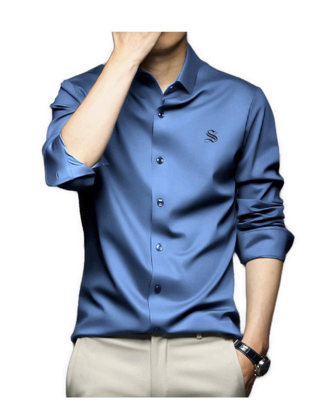 Premuski - Long Sleeves Shirt for Men - Sarman Fashion - Wholesale Clothing Fashion Brand for Men from Canada