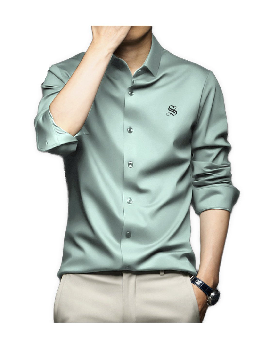 Premuski - Long Sleeves Shirt for Men - Sarman Fashion - Wholesale Clothing Fashion Brand for Men from Canada