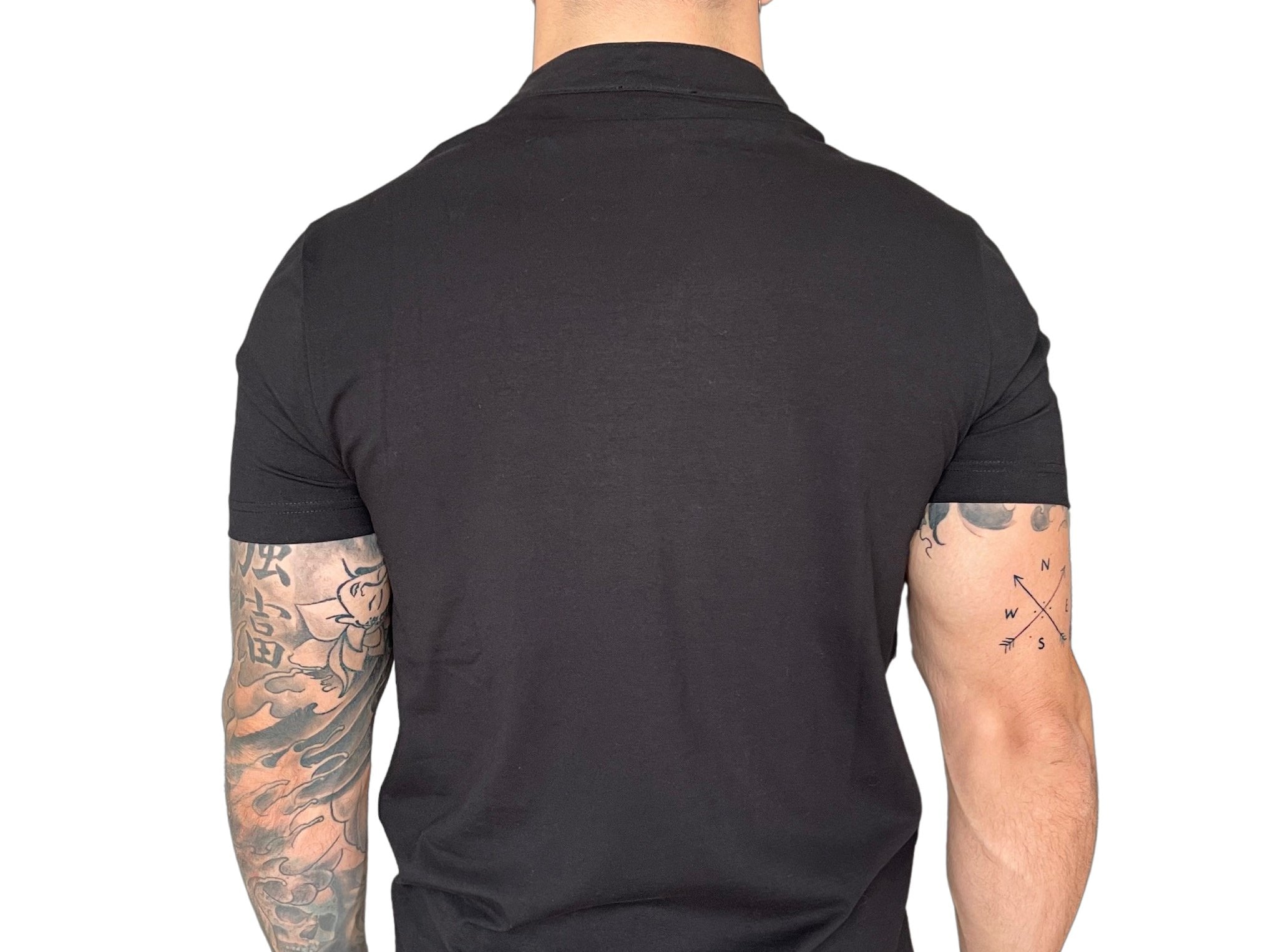 Prestige - Black T-shirt for Men (PRE-ORDER DISPATCH DATE 15 April 2023) - Sarman Fashion - Wholesale Clothing Fashion Brand for Men from Canada