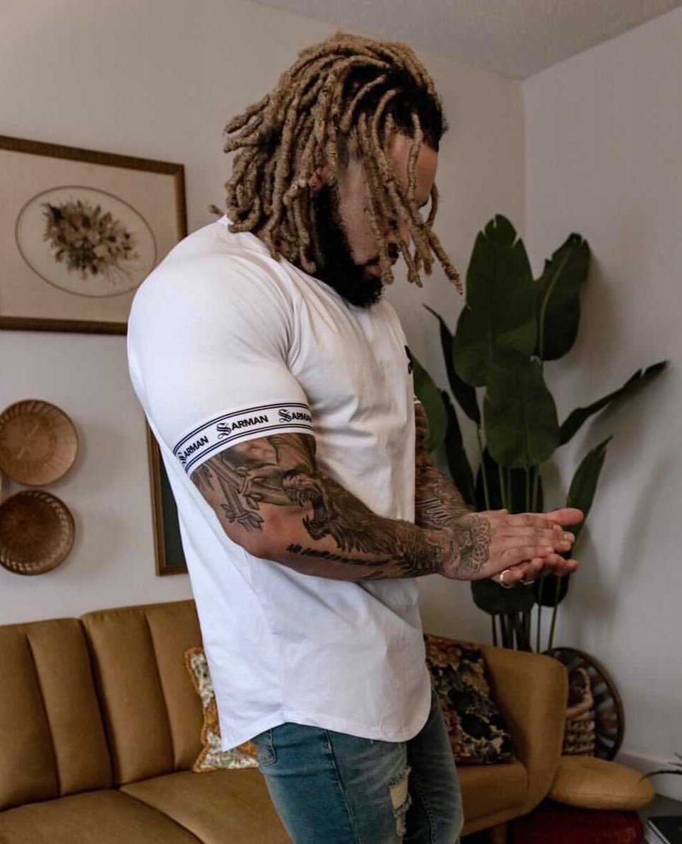 Pure - White T-shirt for Men - Sarman Fashion - Wholesale Clothing Fashion Brand for Men from Canada