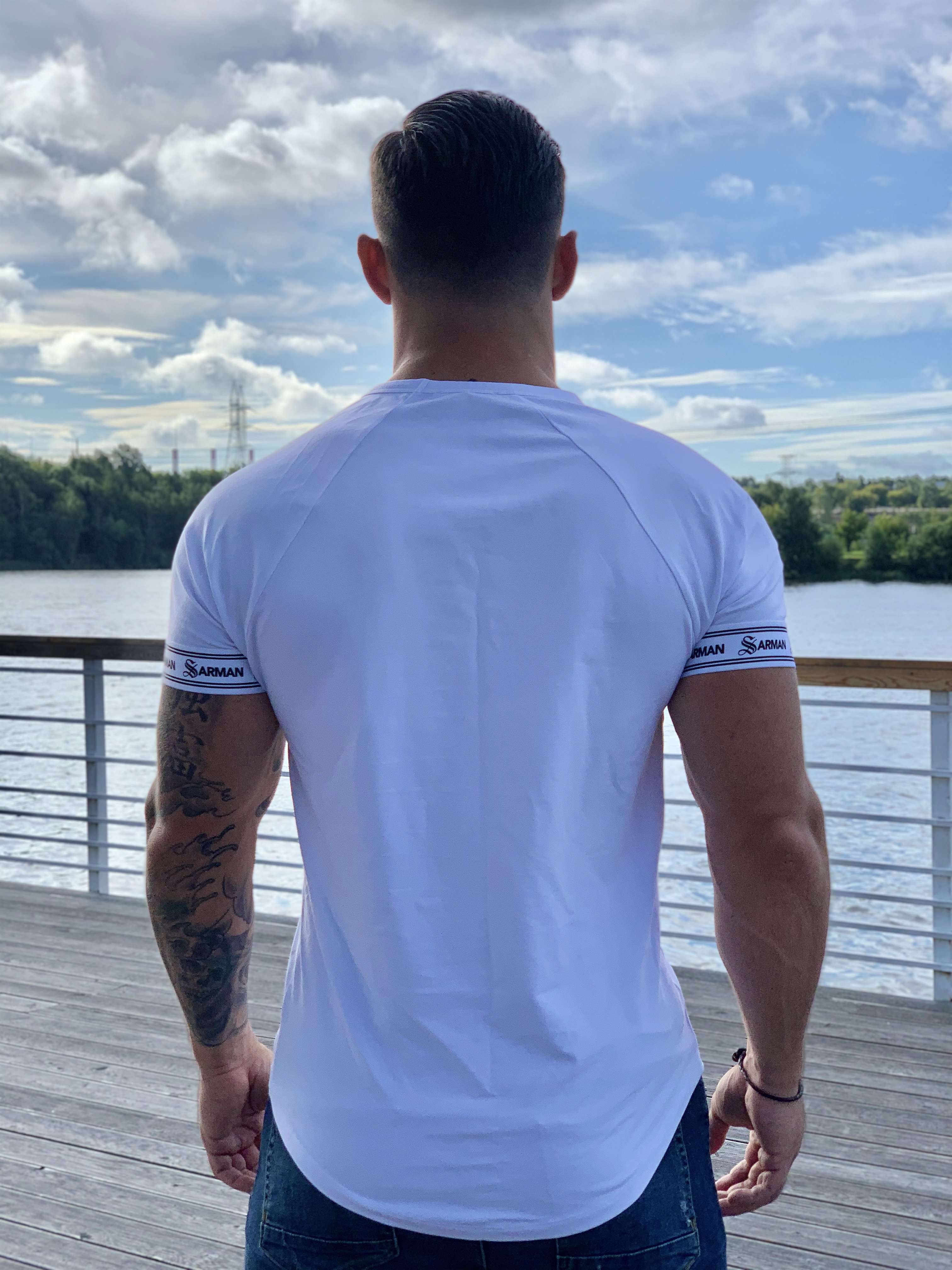 Pure - White T-shirt for Men (PRE-ORDER DISPATCH DATE 25 SEPTEMBER) - Sarman Fashion - Wholesale Clothing Fashion Brand for Men from Canada