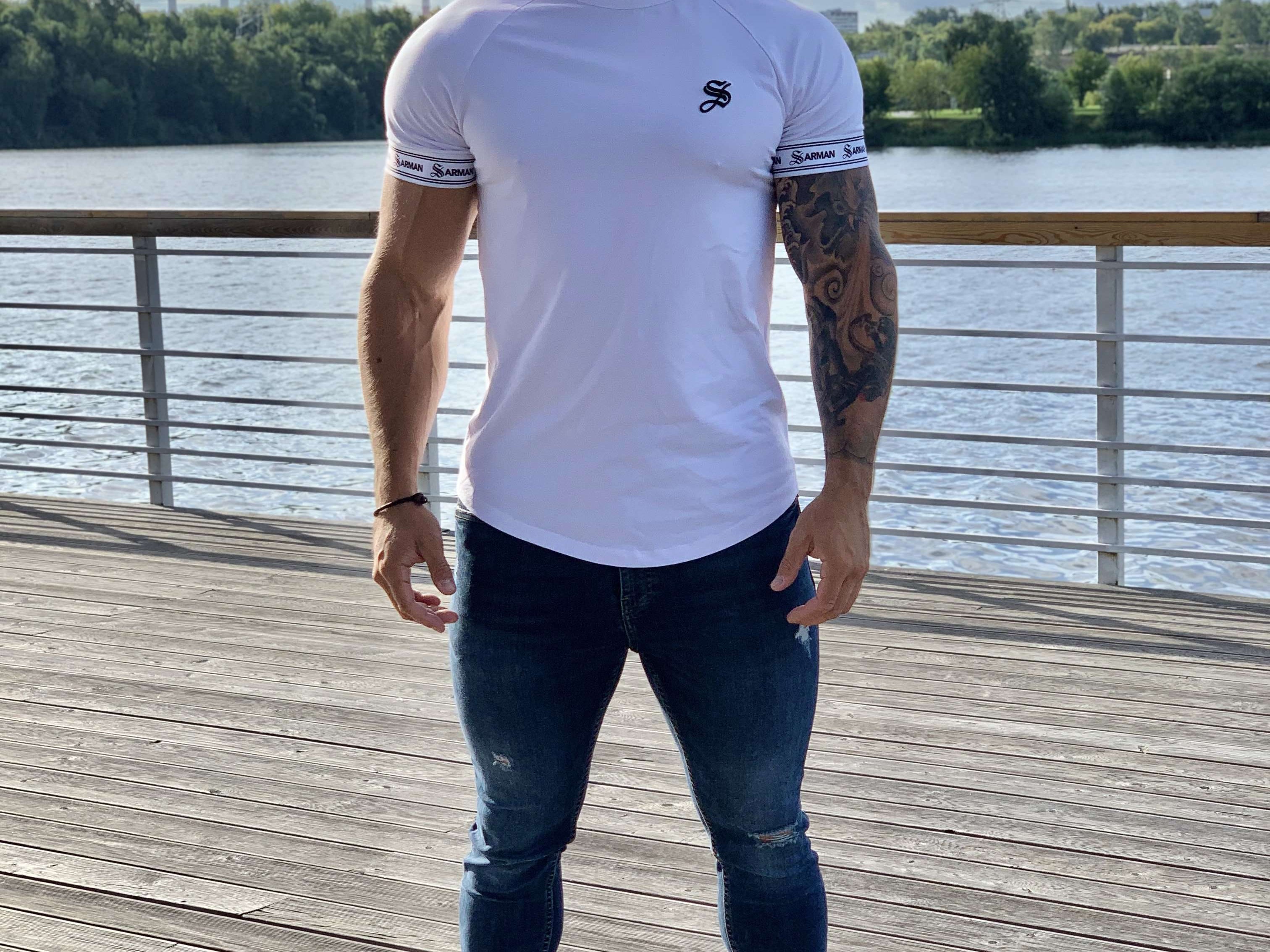 Pure - White T-shirt for Men (PRE-ORDER DISPATCH DATE 25 SEPTEMBER) - Sarman Fashion - Wholesale Clothing Fashion Brand for Men from Canada