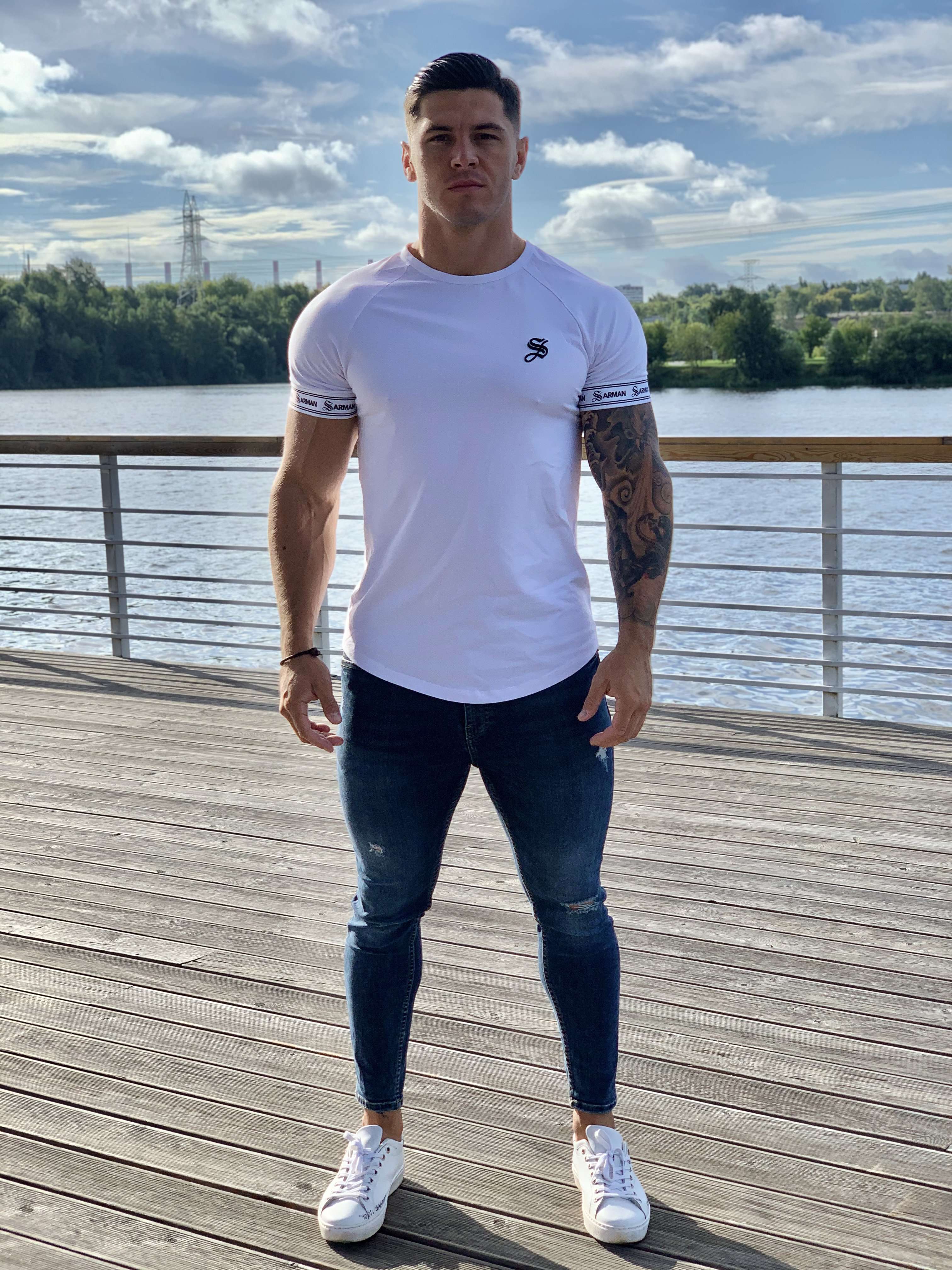 Pure - White T-shirt for Men (PRE-ORDER DISPATCH DATE 25 SEPTEMBER) - Sarman Fashion - Wholesale Clothing Fashion Brand for Men from Canada