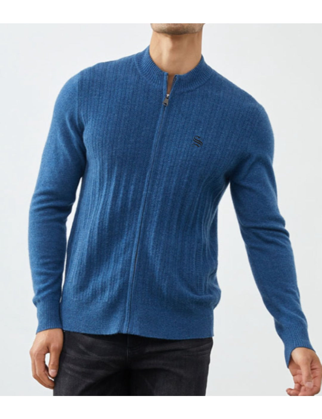 PureCashmere 2 - Track Top for Men - Sarman Fashion - Wholesale Clothing Fashion Brand for Men from Canada