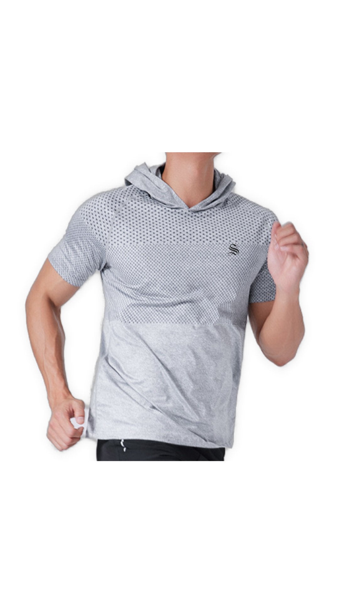 Pyramid - Hood T-shirt for Men - Sarman Fashion - Wholesale Clothing Fashion Brand for Men from Canada