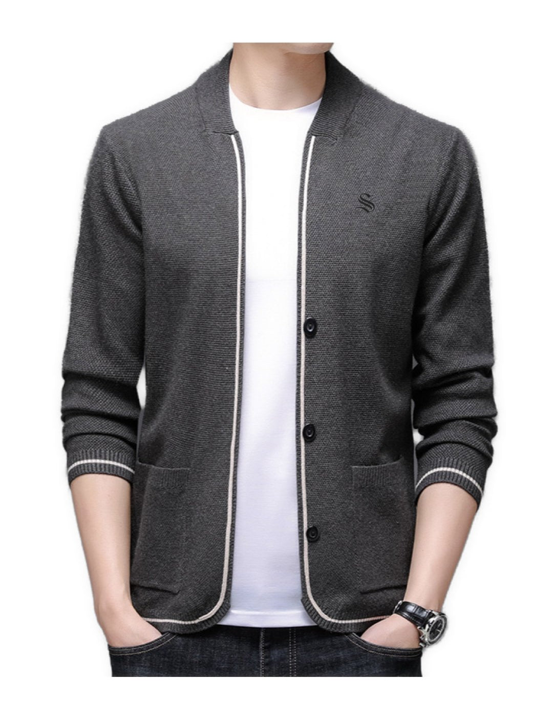 QueenKun - Long Sleeve Sweatshirt for Men - Sarman Fashion - Wholesale Clothing Fashion Brand for Men from Canada