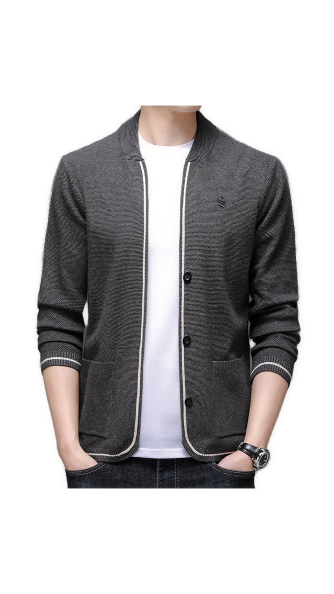 QueenKun - Long Sleeve Sweatshirt for Men - Sarman Fashion - Wholesale Clothing Fashion Brand for Men from Canada